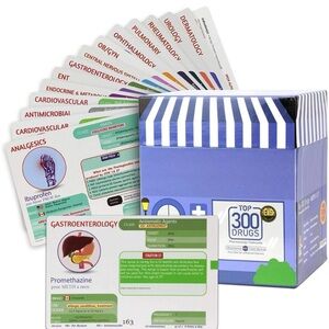 Revisa Publishing Top 300 Drugs Pharmacology Flashcards Education Medical